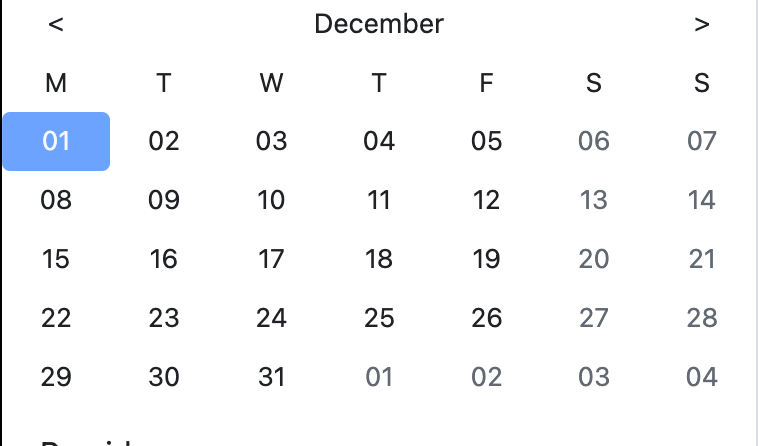 Calendar